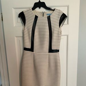 Antonio Melani Leather Trim Sheath